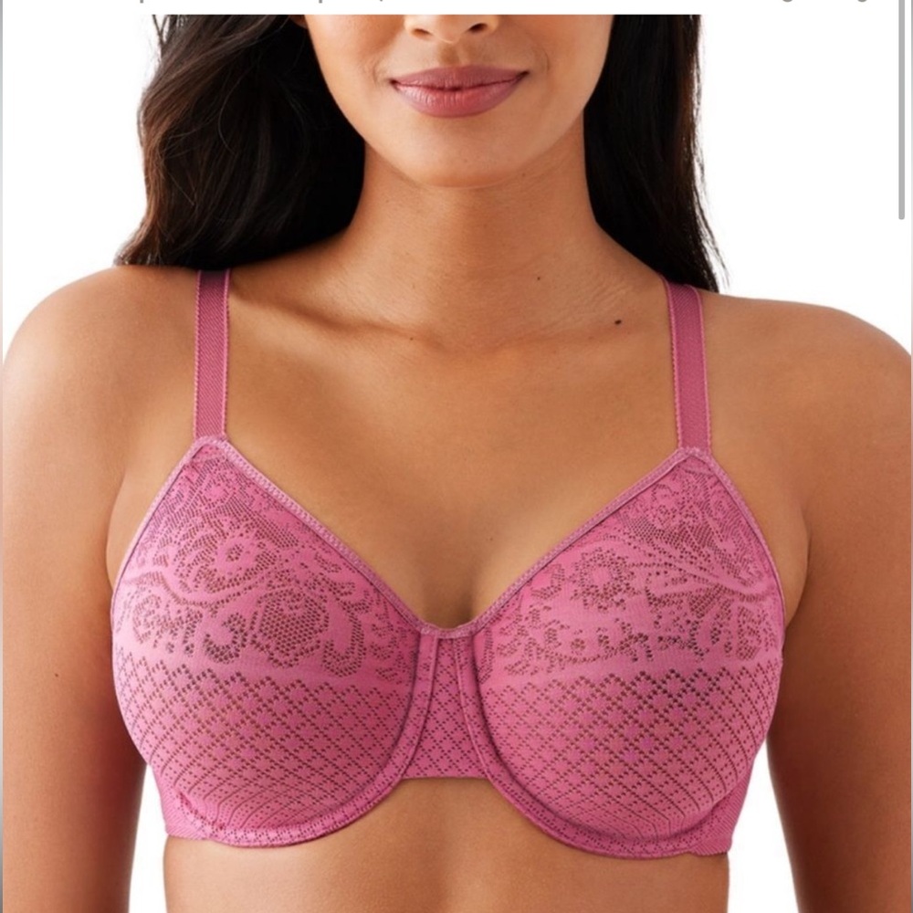 Wacoal Visual Effects Minimizer Uw Stretchy Lace Bra 42d Malaga 857210 New!